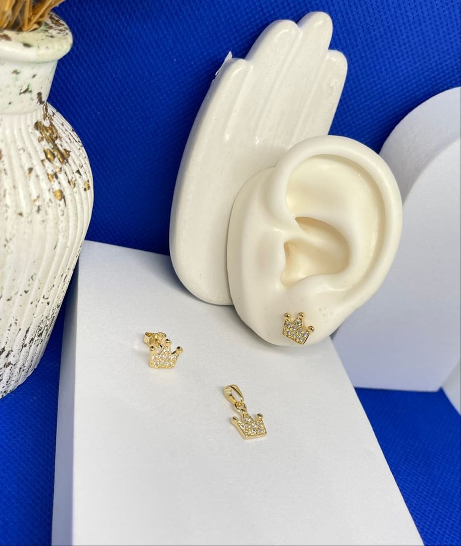 Conjunto corona queen circonias