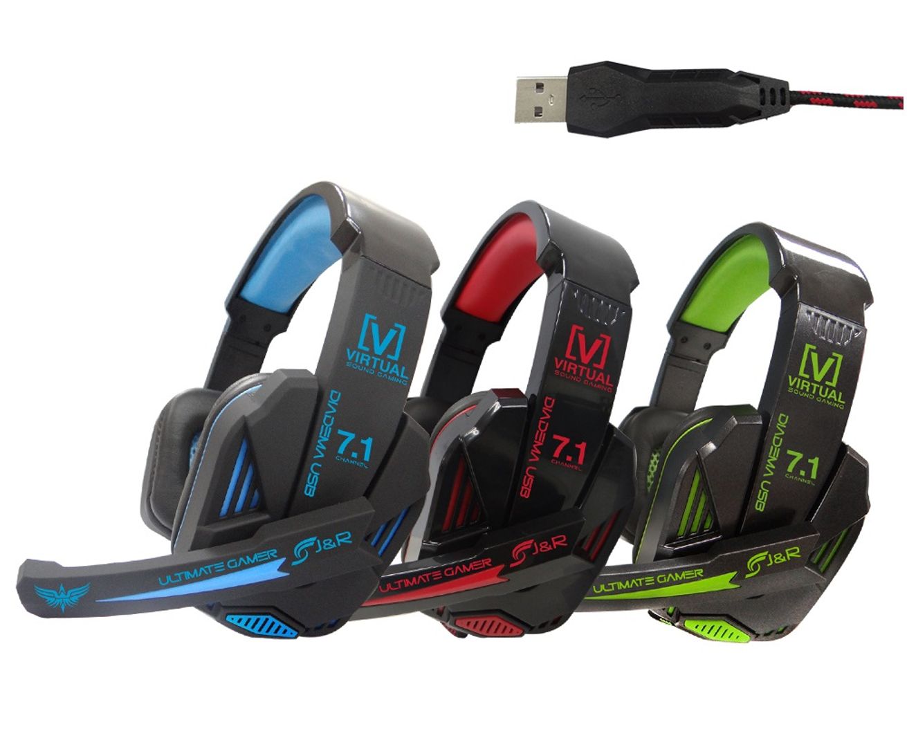 Diadema USB virtual stereo gaming 7.1 024-mv