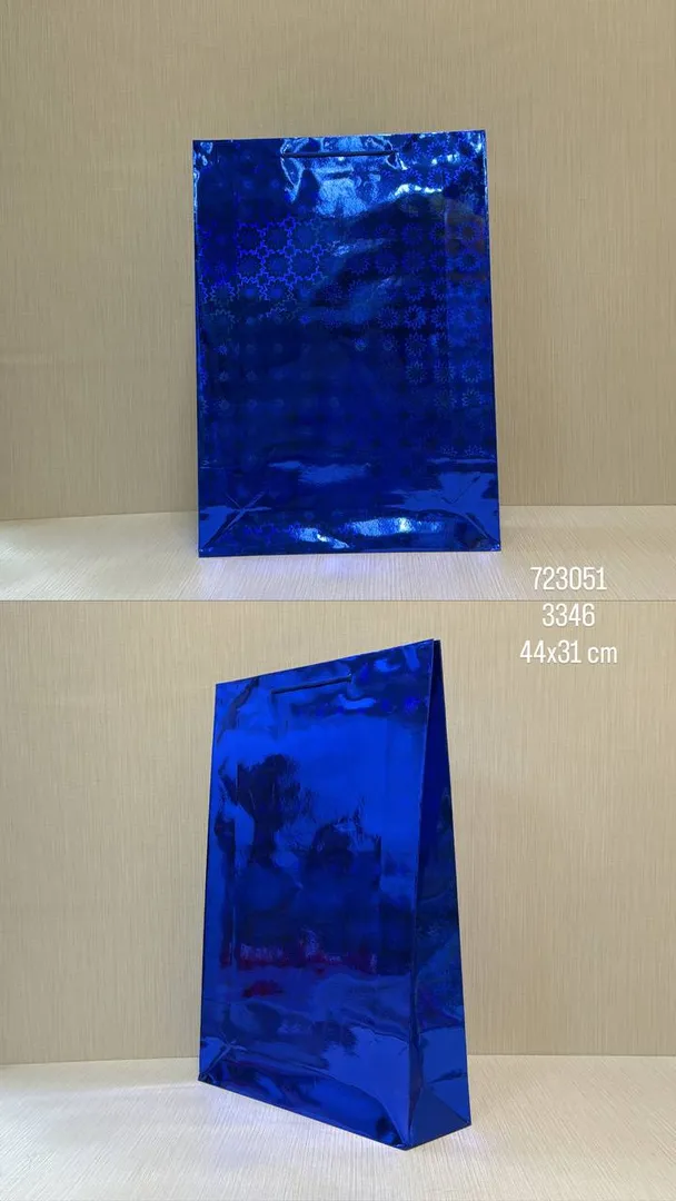 BOLSA DE REGALO AZUL 44X31 CM