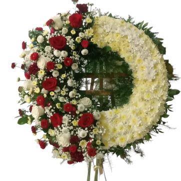 Imagen del producto corona rosa , astromelias