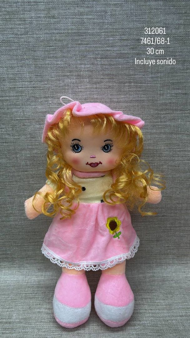 MUÑECA CON SONIDO SURTIDA 30 CM