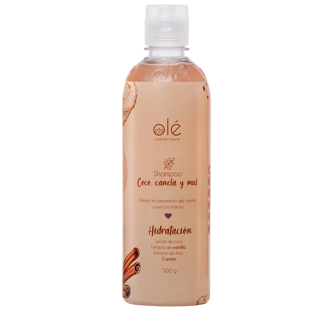 SHAMPOO COCO, CANELA Y MIEL 500 ml