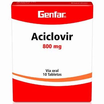 Imagen del producto ACICLOVIR 800MG GENFAR DIS X 10 TAB