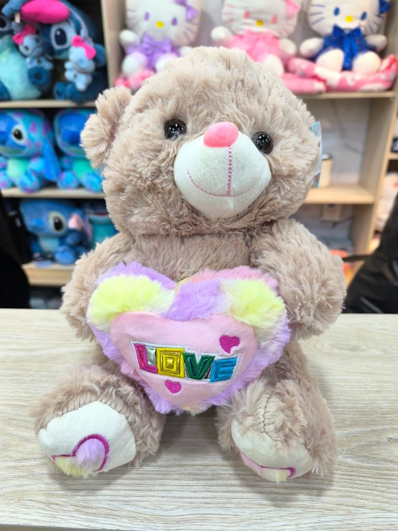 OSO CON CORAZON 3 COLORS 30cm. 