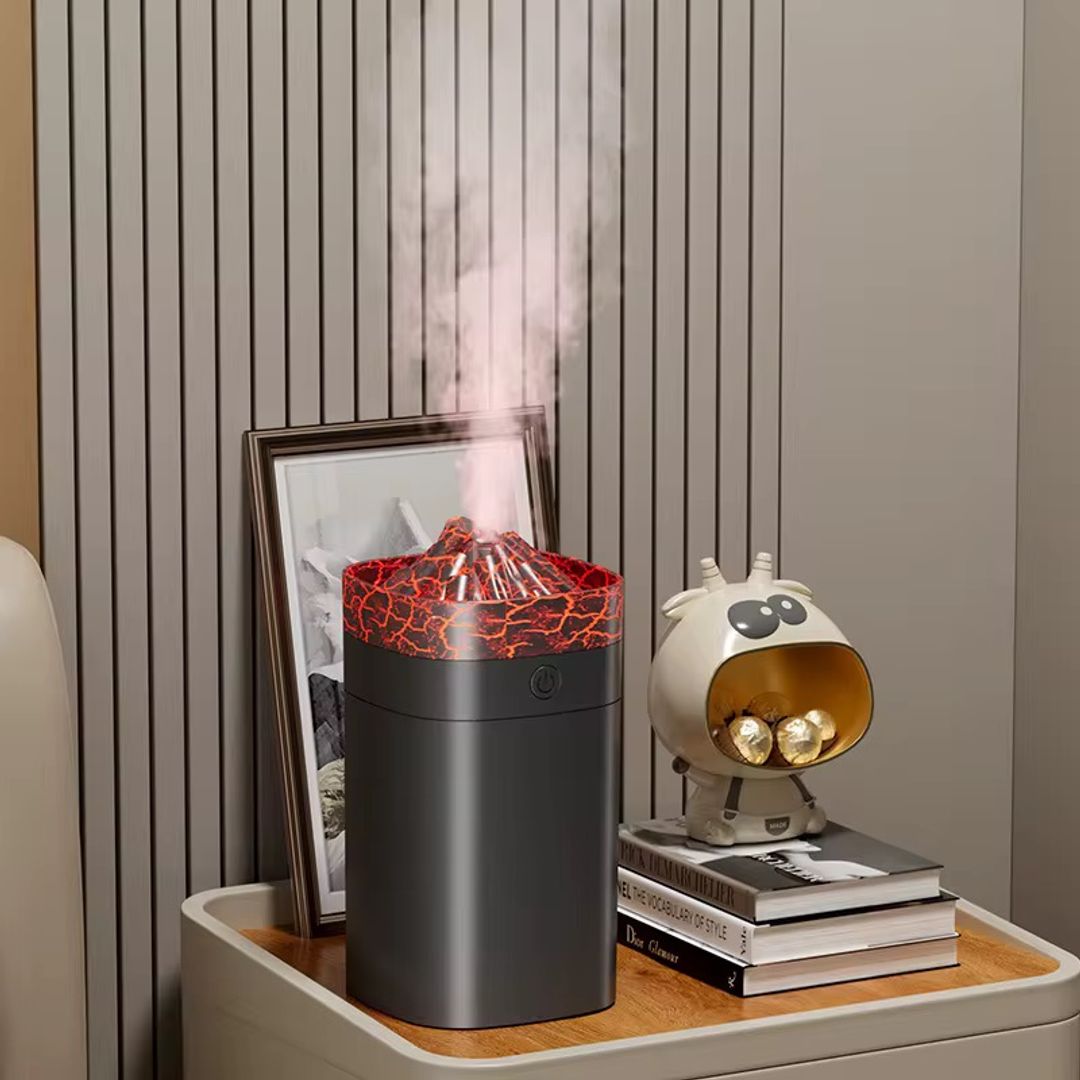 Humidificador volcán led 