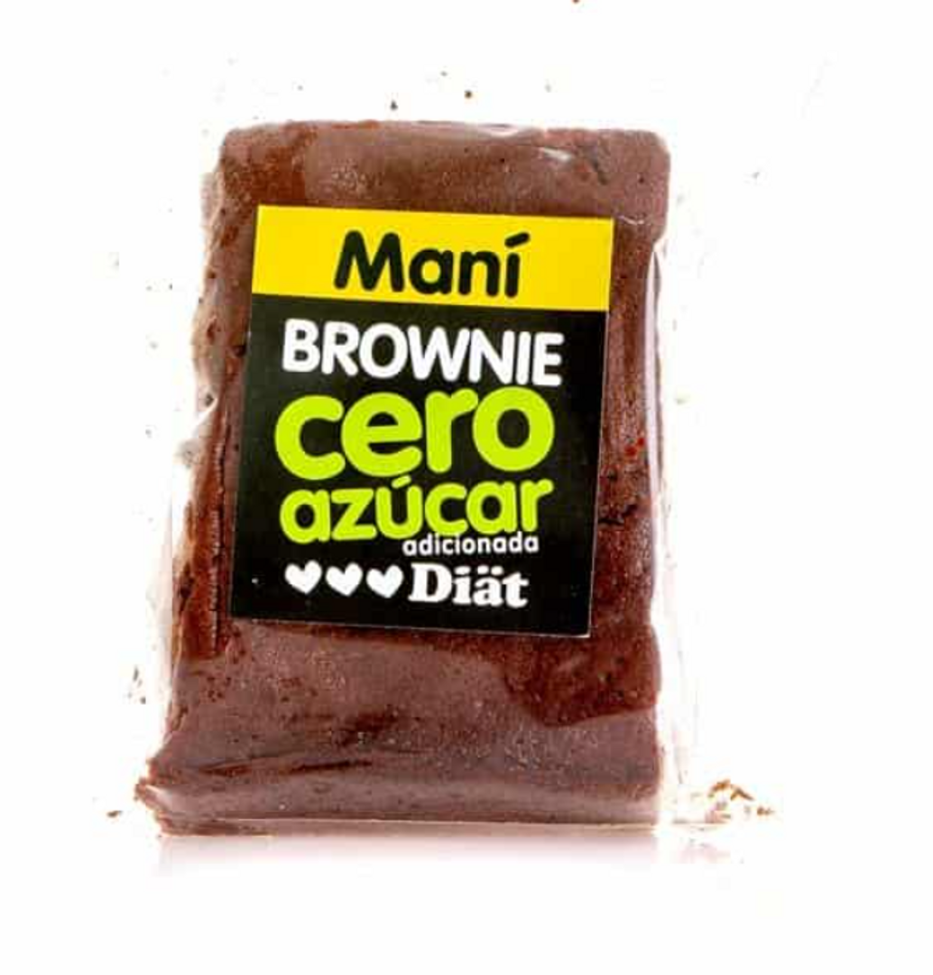 BROWNIE MANI SIN AZUCAR DIAT