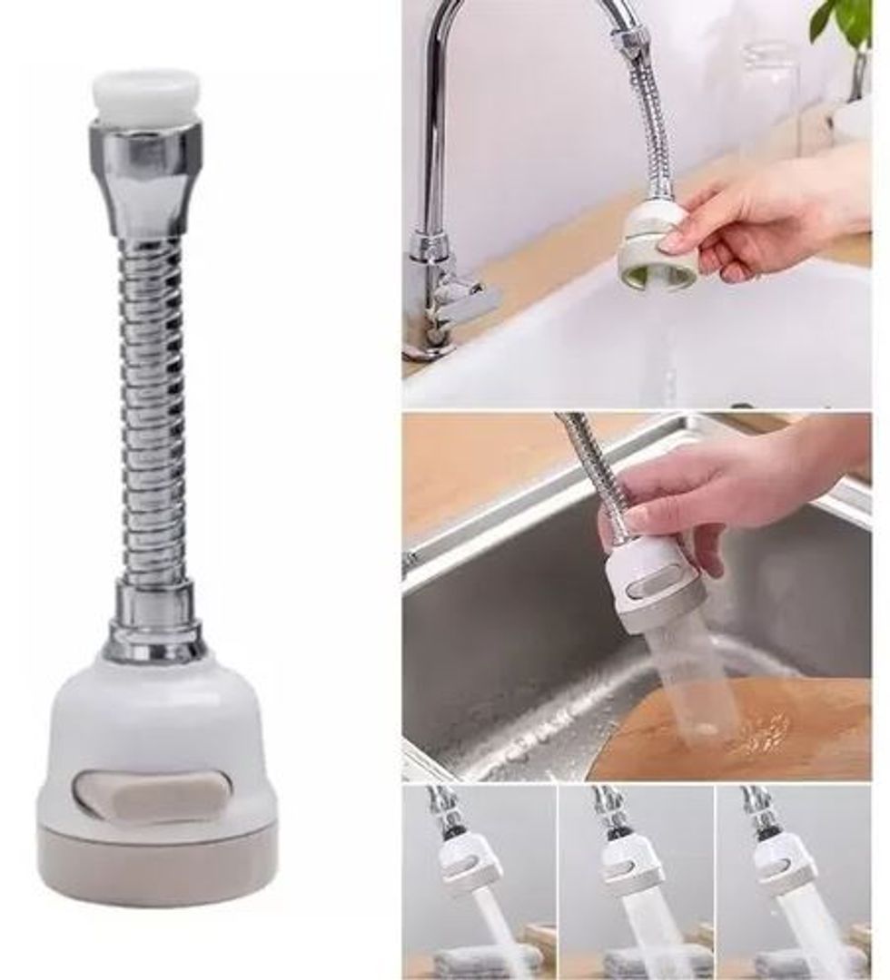 Grifo Giratorio 360 extensor 17cms Ahorrador De Agua Cocina