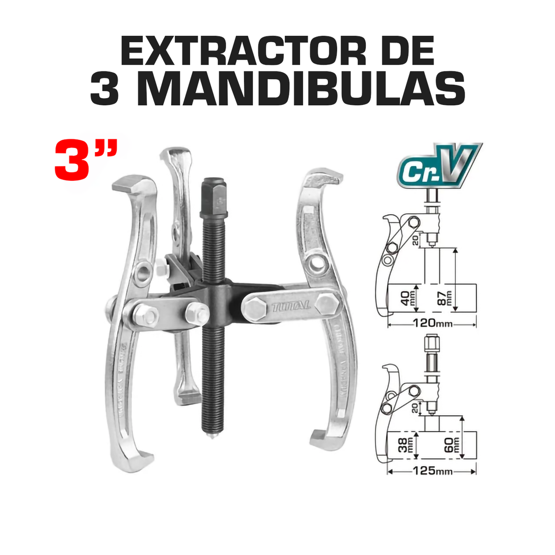 EXTRACTOR DE 3 MANDÍBULAS 3” 3000KG
