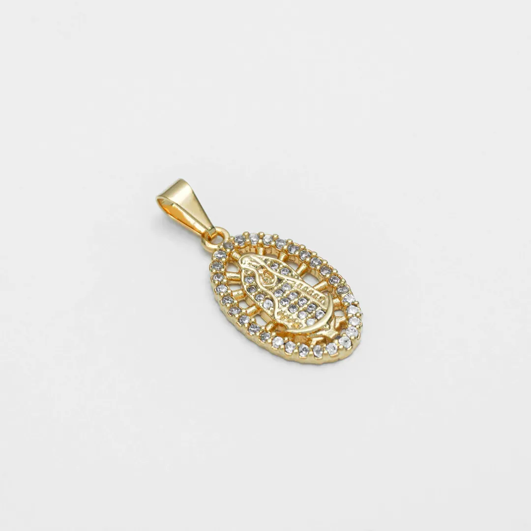 D Virgen Guadalupe Swarovski Med cristal
