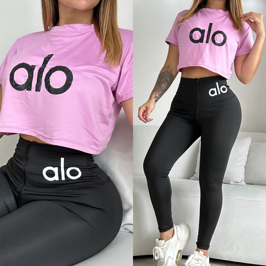 SET DE LEGGUINS + CAMISETA ESTAMPADA
