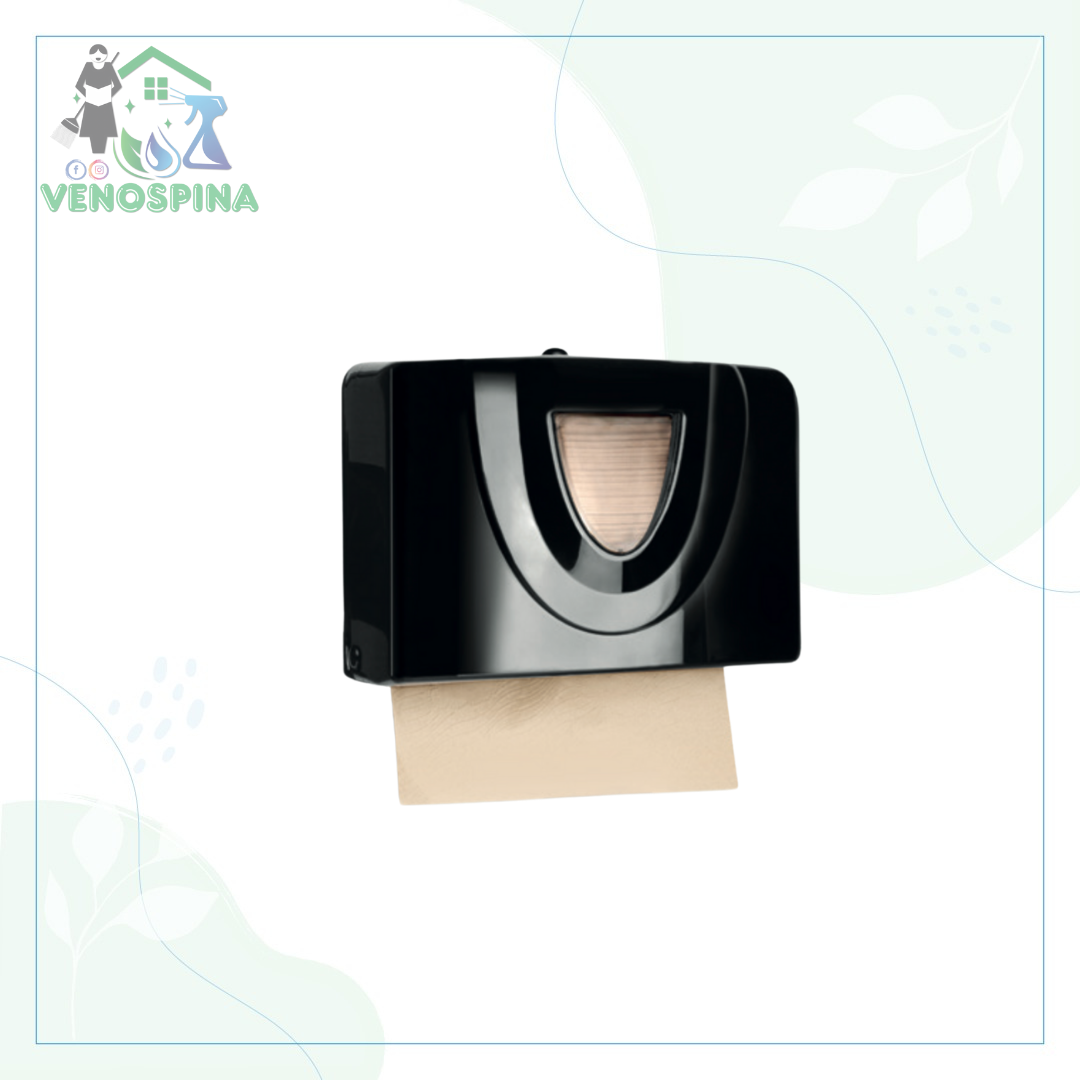 DISPENSADOR DE TOALLA PARA MANOS INSTITUCIONAL NEGRO