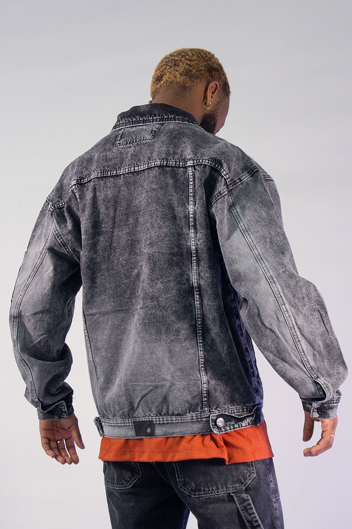 CHAQUETA OVER CLÁSICA GRIS