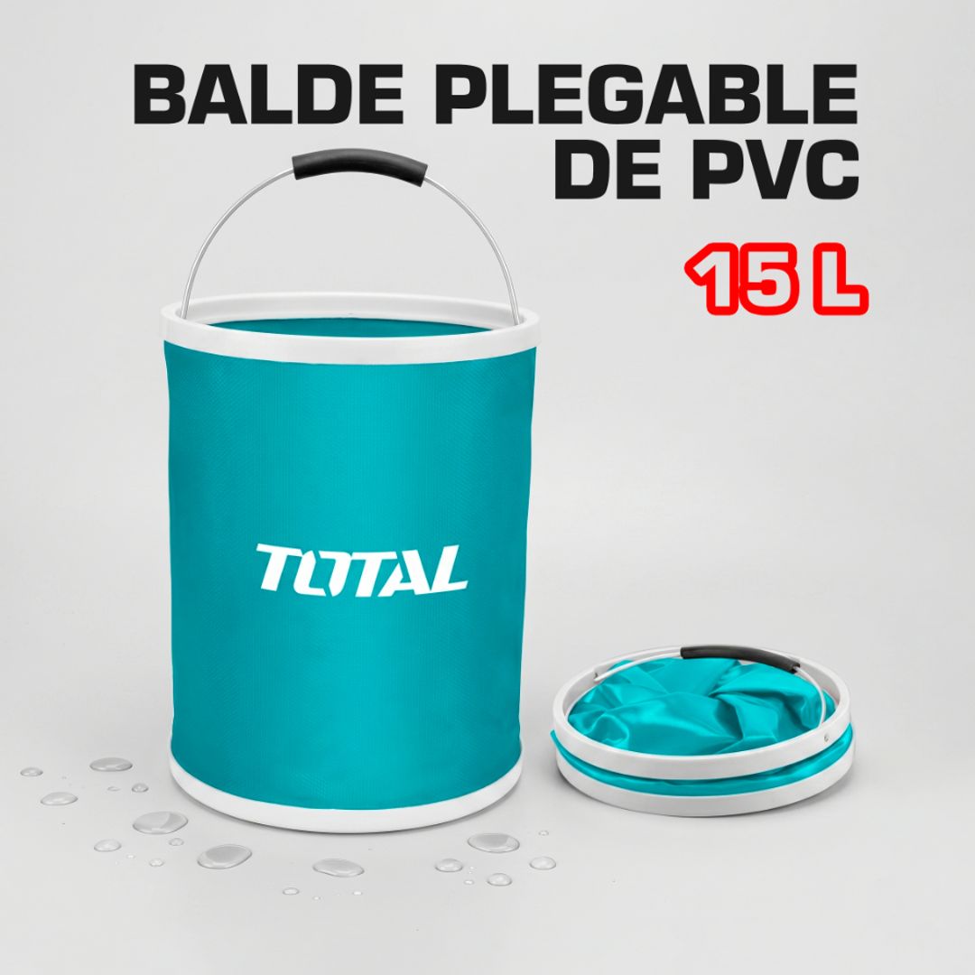 BALDE PLEGABLE DE PVC 15 LITROS