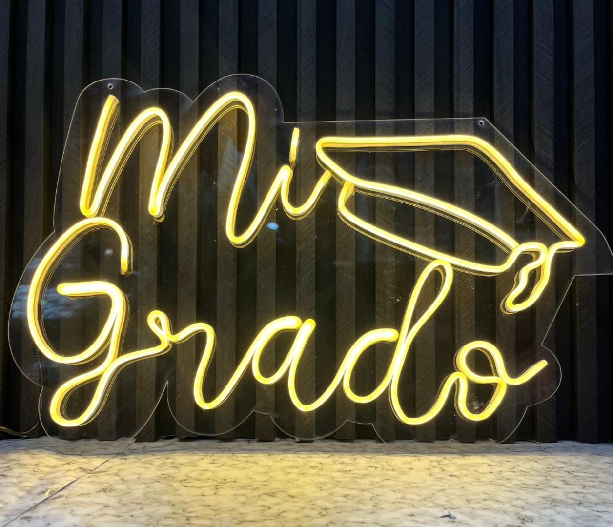 AVISO NEON FLEX GRADO 60 X 40 CM 