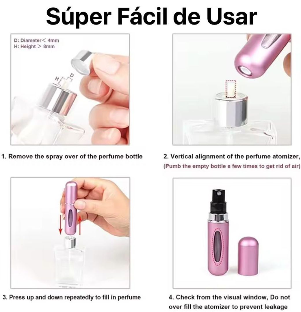Perfumero recargable