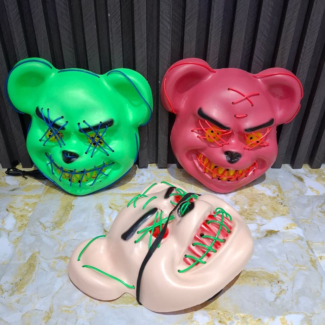 MÁSCARA DE OSO CON LUZ 
