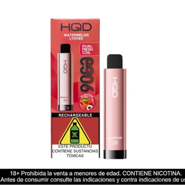 Imagen del producto Hqd Cuvie Plus 2.0 Watermelon Lychee 9.000 Puffs