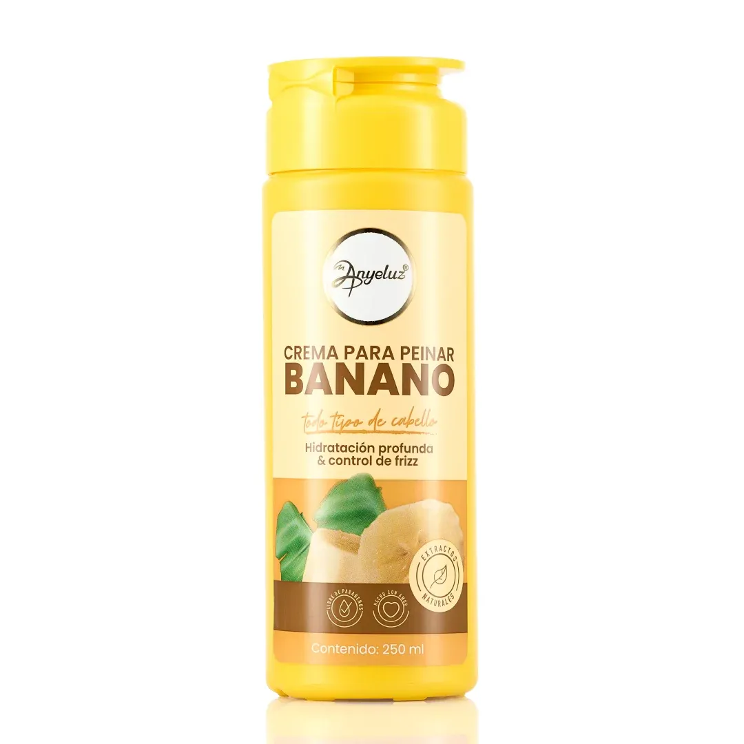 Crema para peinar con banano 
