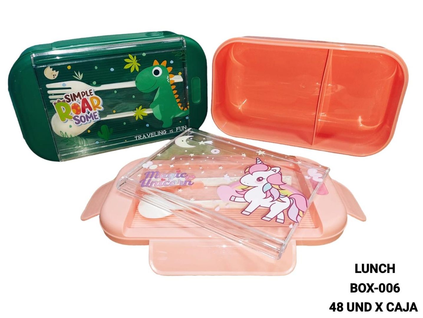 LONCHERA DE COLORES 2 PUESTOS