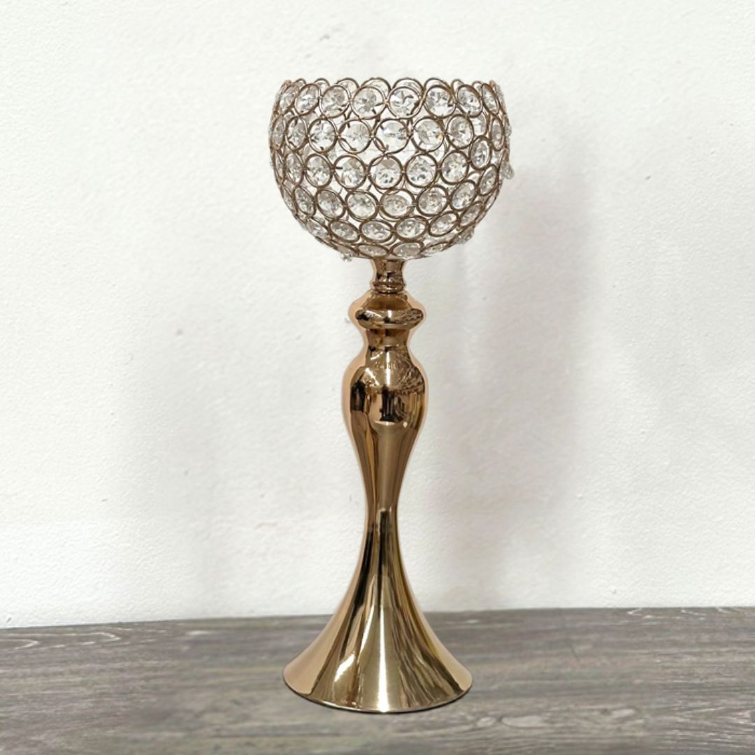 Base Candelabro Dorado