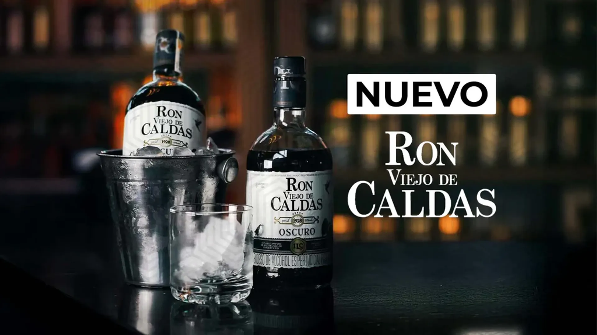 Ron viejo de caldas oscuro