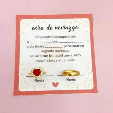 Imagen del producto  ANILLOS PAREJA ACTA