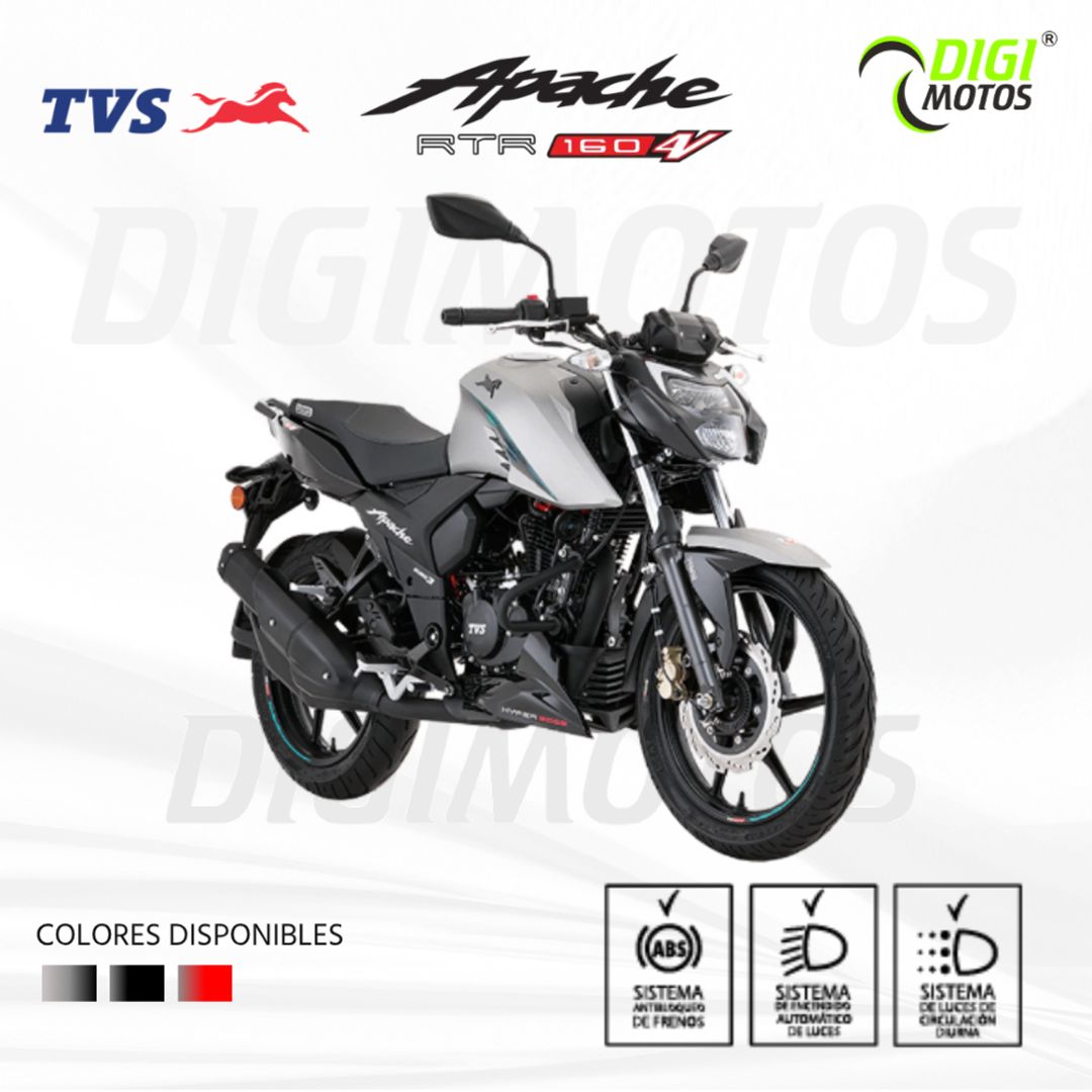 TVS APACHE RTR 160 4V XC CARBURADA ABS