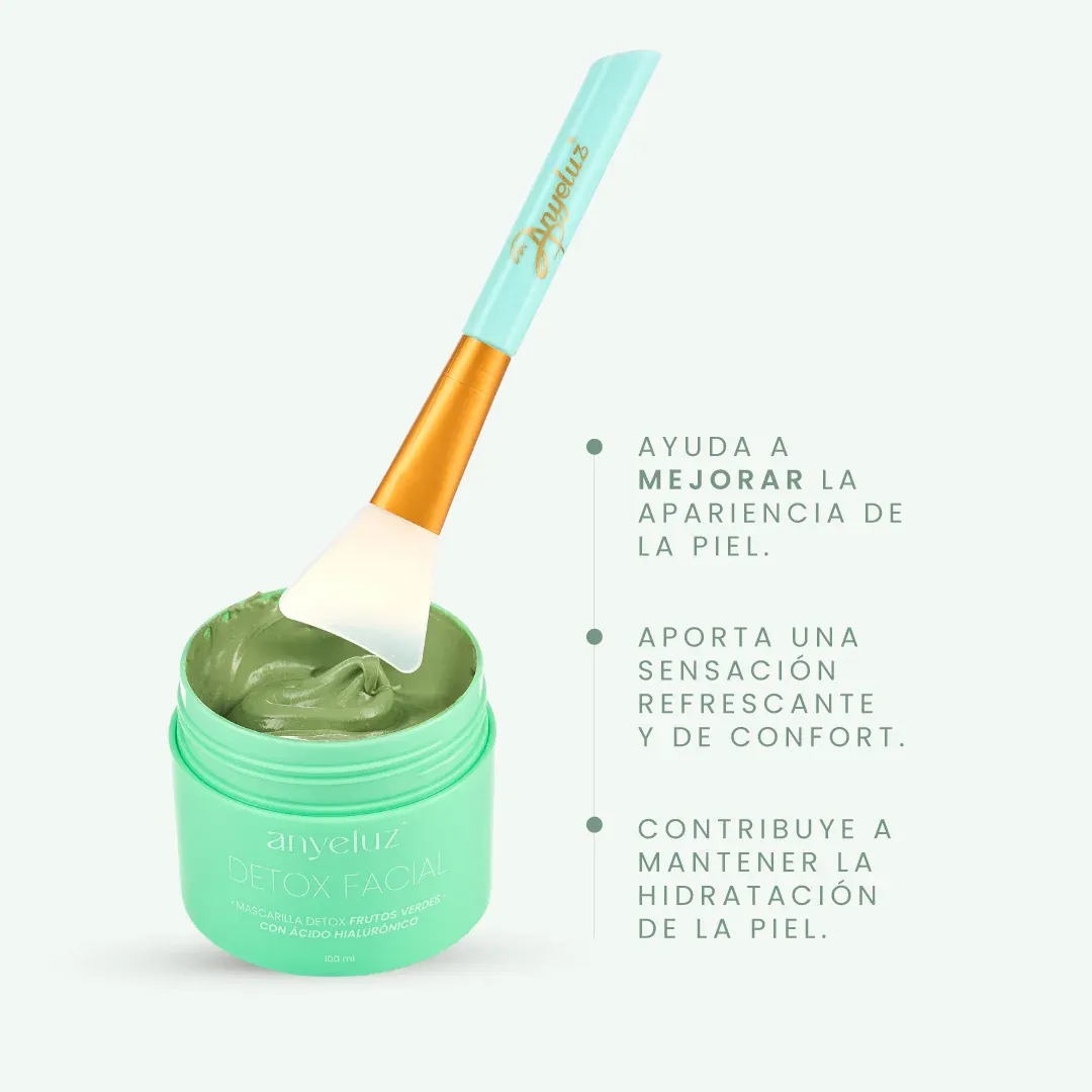 Mascarilla Detox yoga facial frutos verdes 