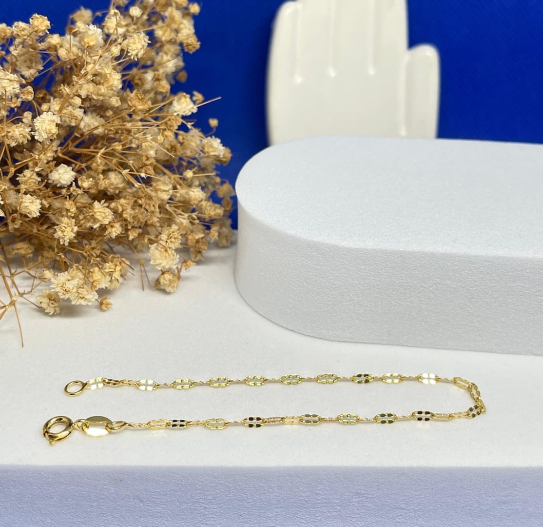 Pulsera espejos diamantada 18cm