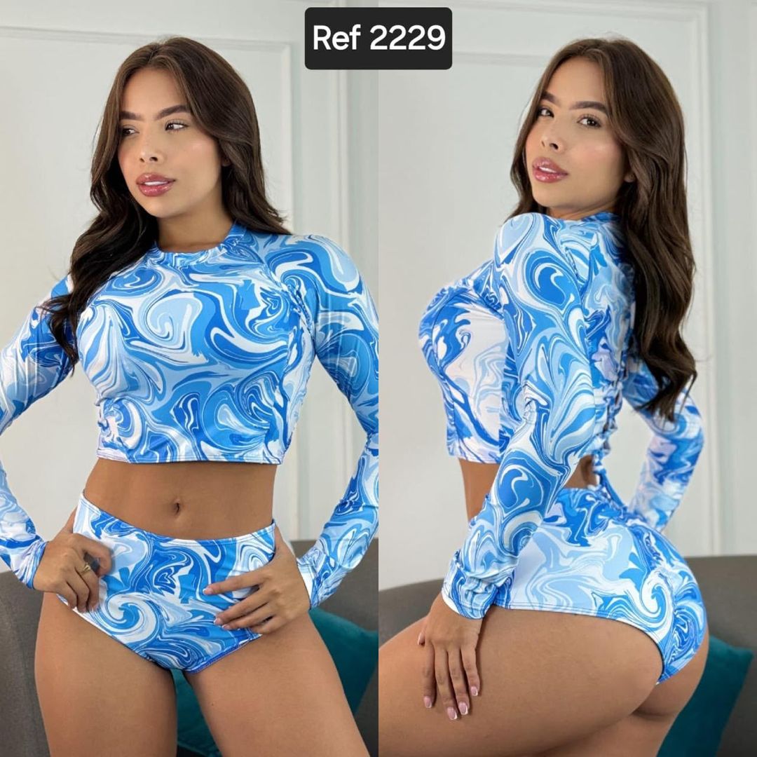 VESTIDO DE BAÑO MANGA LARGA 