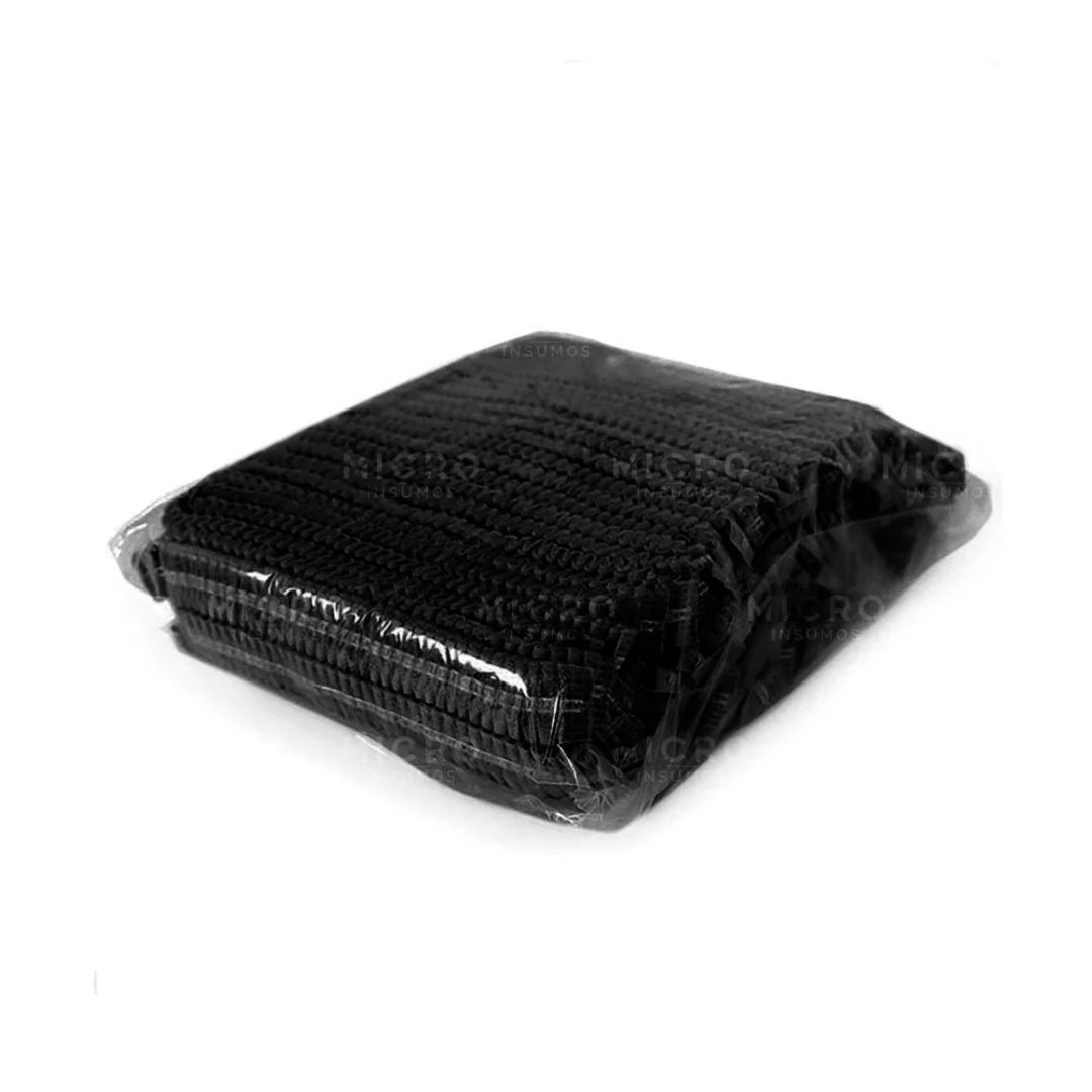     H. GORRO ORUGA DESECHABLE NEGRO PAQ X 100 UND 