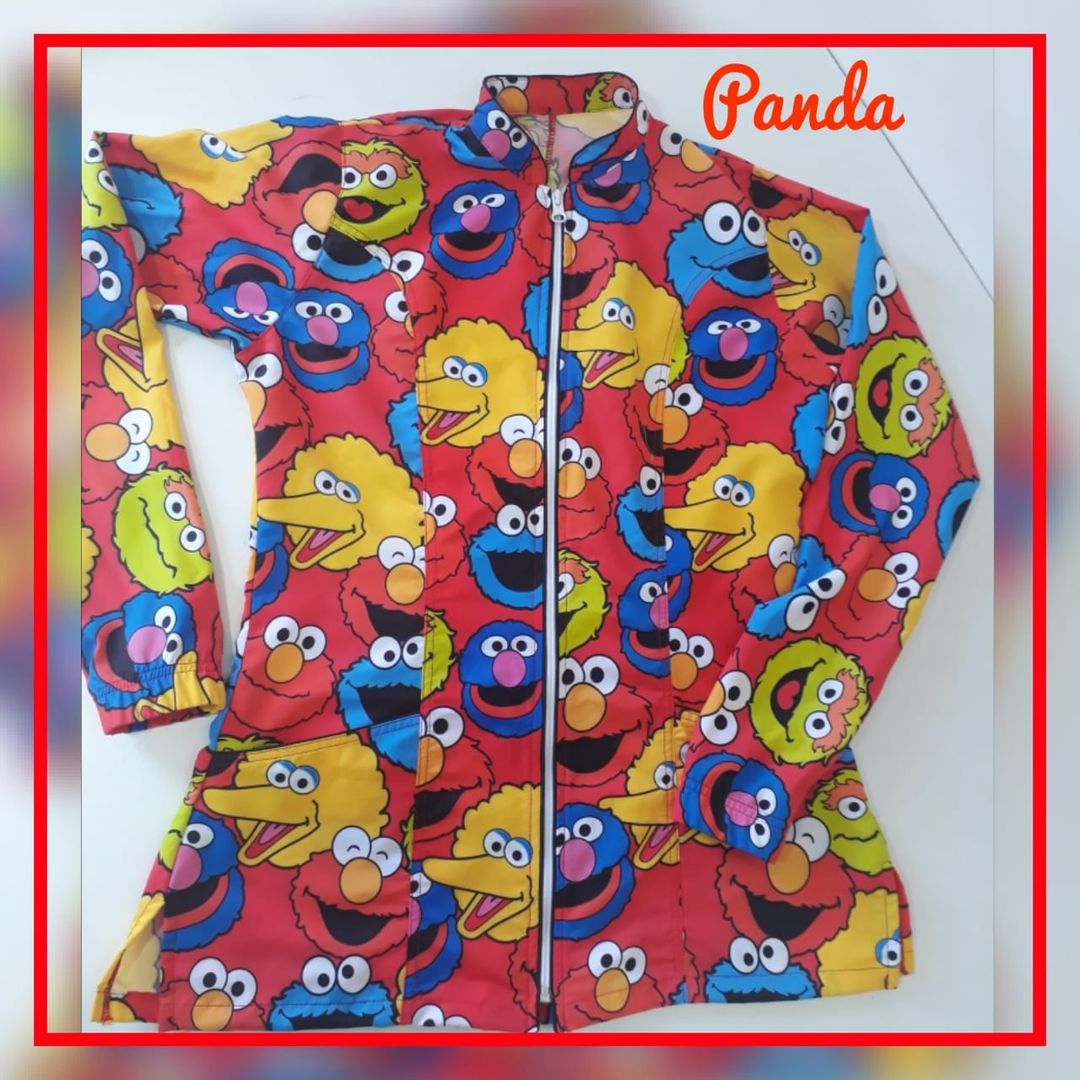 Bata Antifluido Estampada 