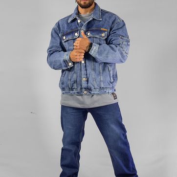 CHAQUETA OVERSIZE AZUL  - imagen 4