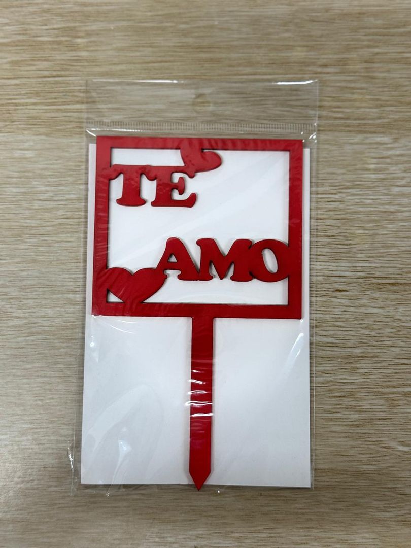 000 TOPPER PEQUEÑO "TE AMO"