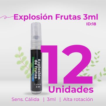 Imagen del producto Pack 12 Explosion Frutas  3ml PLACER