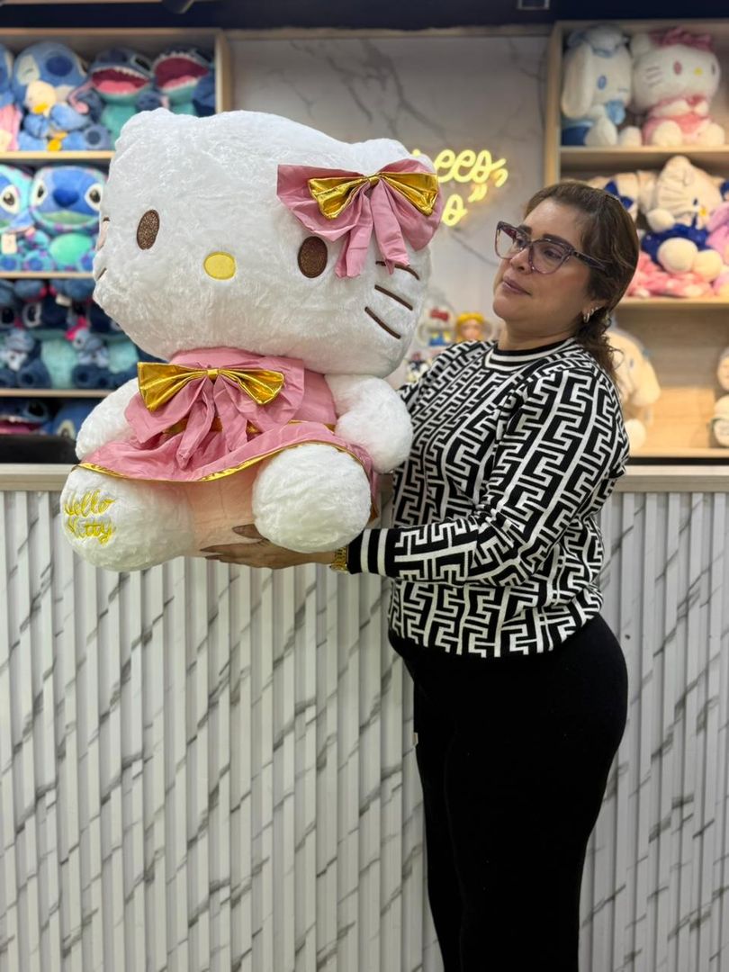 HELLO KITTY VESTIDO ROSA GR 60cm