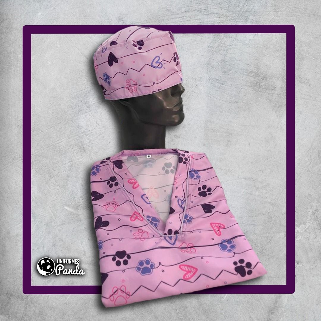 Uniforme Antifluido Estampado Completo 