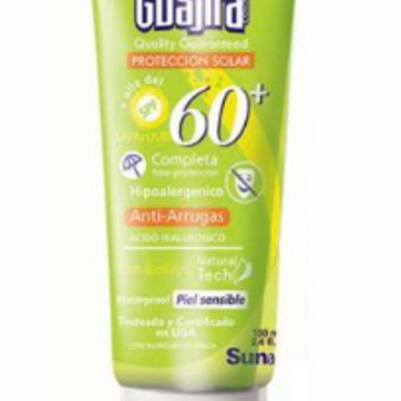 Imagen del producto Guajira Quality Guaranteed Protección Solar 60+ SPF Con Biofiltro 100ml