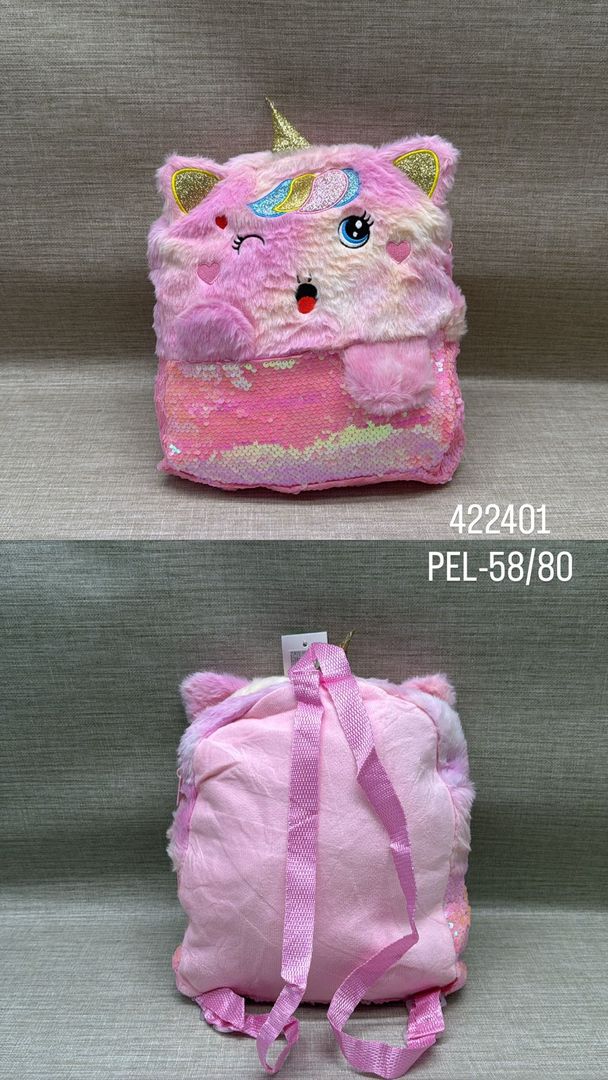 COLECCIÓN DE BOLSOS CON DISEÑO SURTIDO (UNICORNIO-GATO))