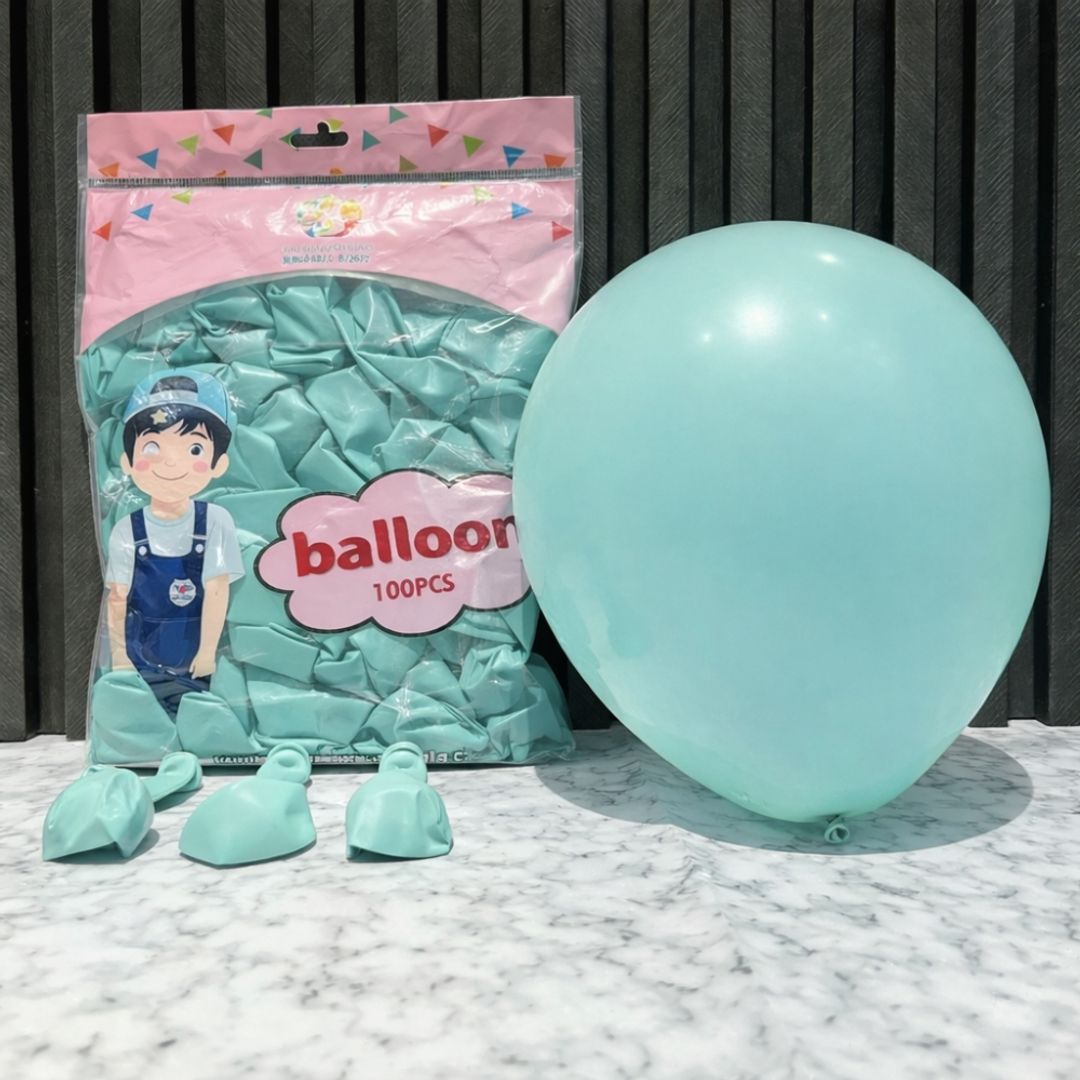 GLOBO R12 x 100 UNIDADES VERDE OSCURO   PASTEL