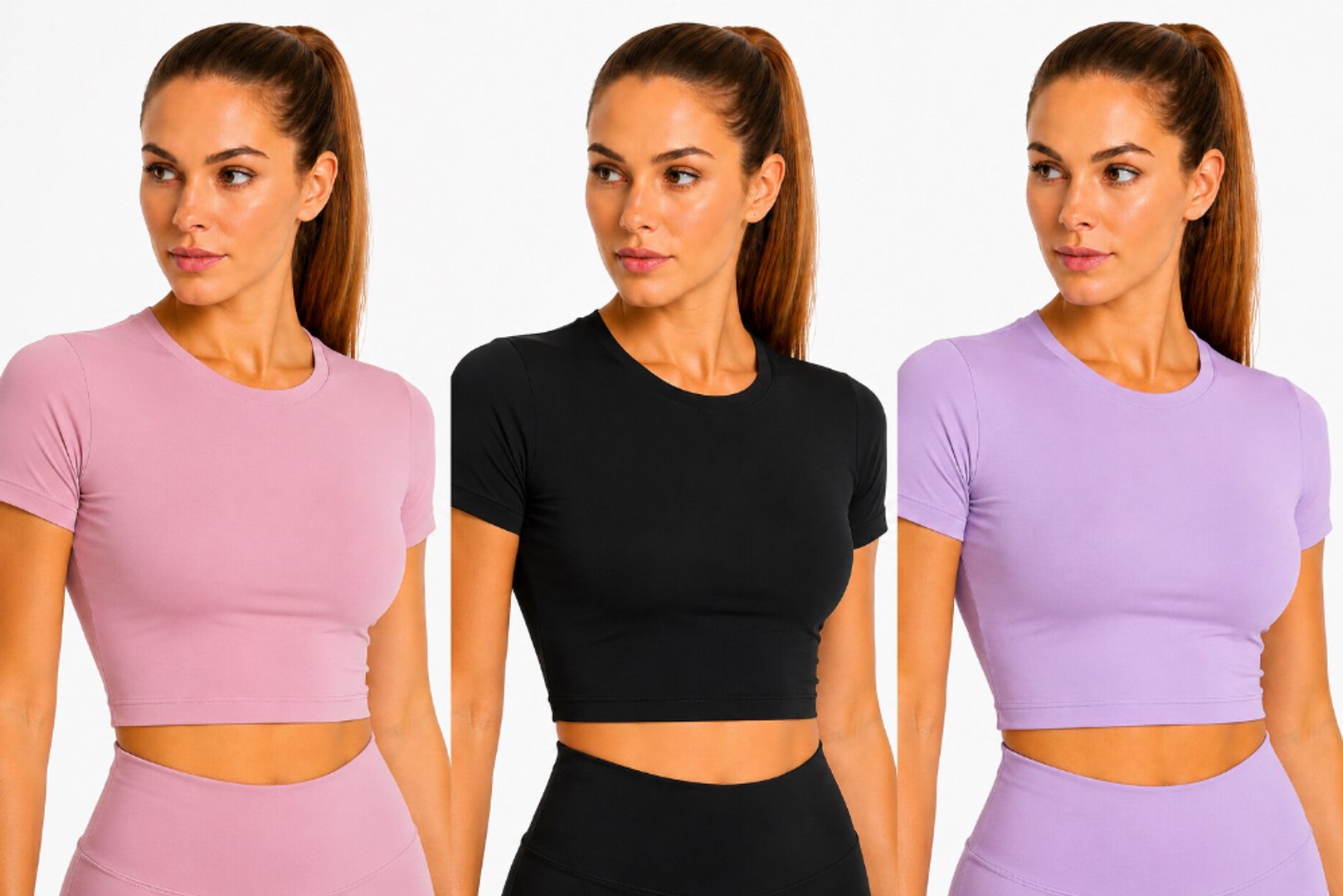 Polera clásica crop premium