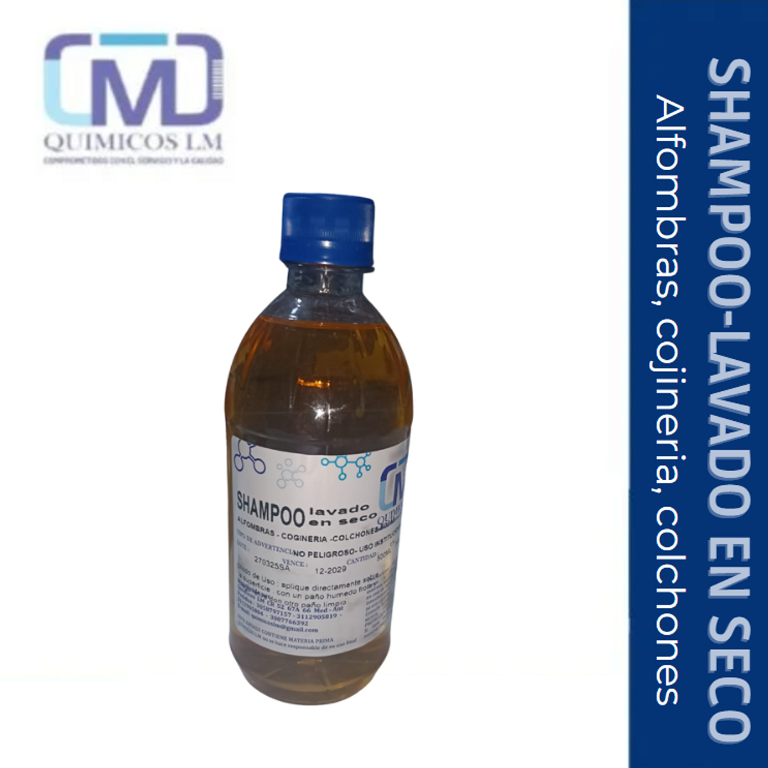 SHAMPOO PARA COJINERIA-ALFOMBRAS X500ml