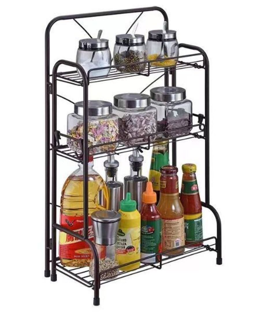 Estante Metálico Plegable Multiusos – 3 Niveles