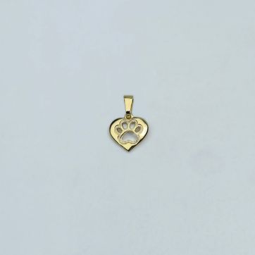 DIJE CORAZON HUELLA REMARCADA 711566  5003 - imagen 1