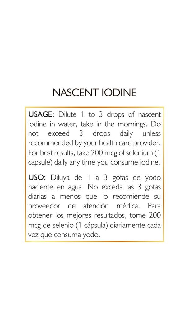 Yodo Naciente 30ml Yodo Magnetizado COCO MARCH