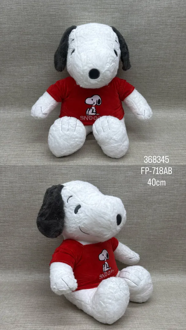 SNOOPY CON CAMISA ROJA 40 CM