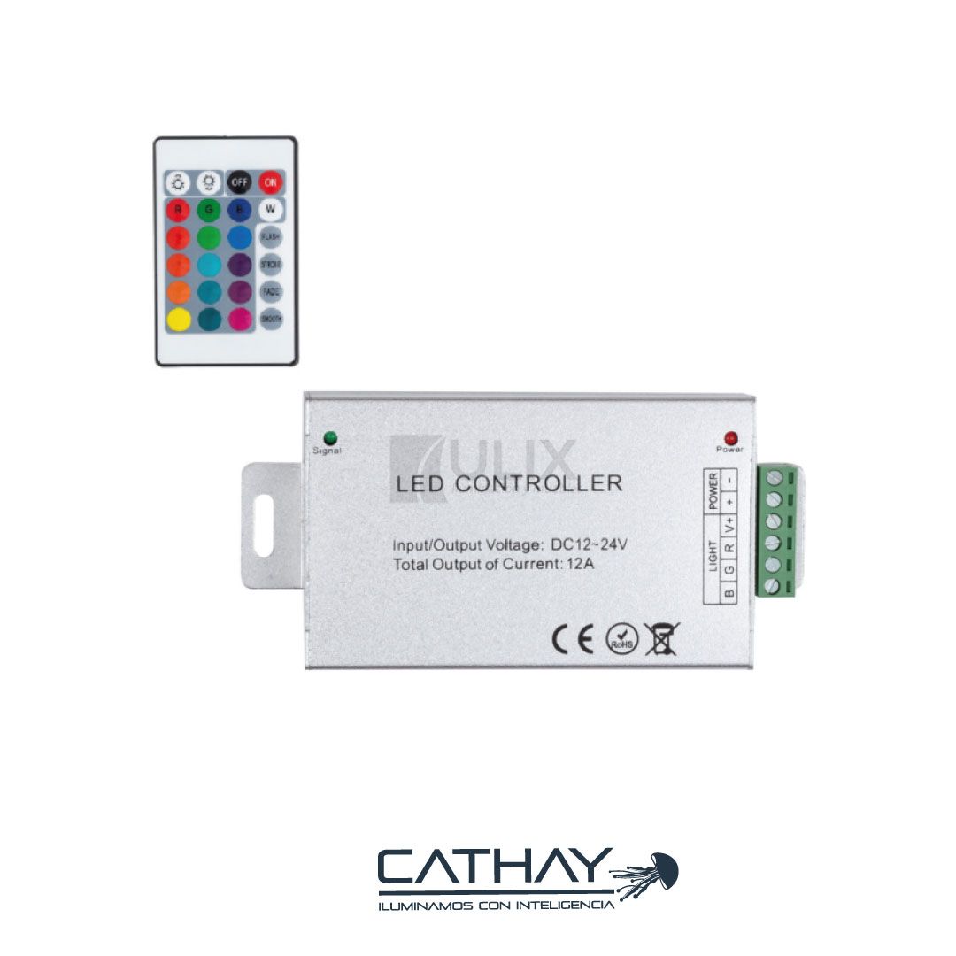 CONTROLADOR PARA NEÓN RGB 12V
