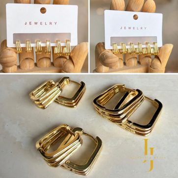 Set Triple Hoops - imagen 1