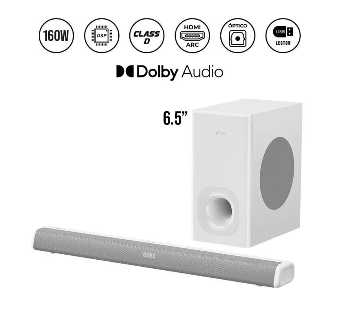 Soundbar + Subwoofer 6.5" Inalámbrico