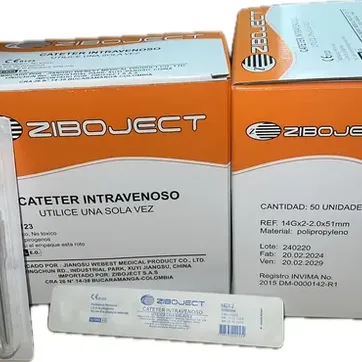 Imagen del producto CATETER 14G NARANJA ZIBOJECT UNIDAD